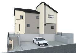 【外観パース】柏市加賀1丁目1棟(習志野営業所)_